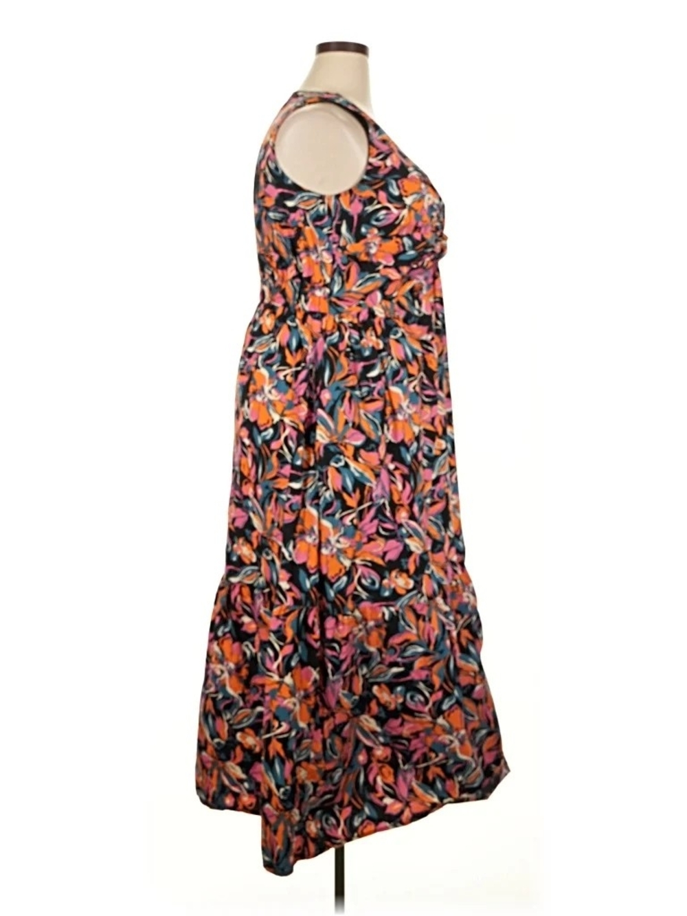 FRENCH CONNECTION Floral Maxi Dress 100% Cotton - Picture 4 of 9